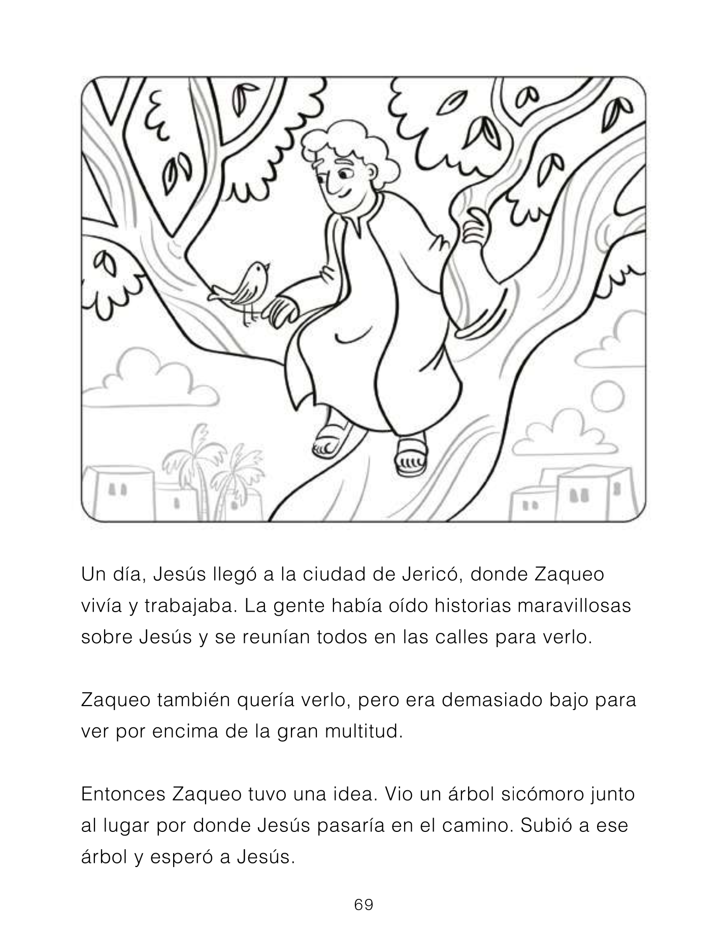 The Story of Zacchaeus: An Excerpt from Bible Stories to Share: Coloring Book (Spanish))